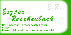 eszter reichenbach business card